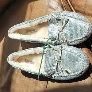 Michael Kors Women’s Sutton Moc Glitter Slip-ons Size 7M